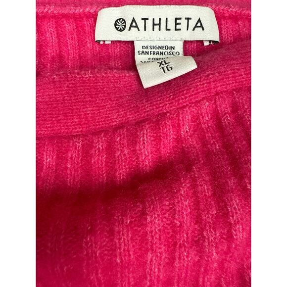 Athleta layover merino wool tulip pink women’s large - Picture 9 of 16